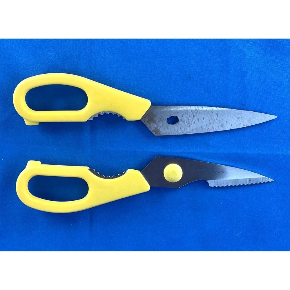 Wusthof 5558 Yellow Handle Kitchen Shears Scissors Germany Take Apart Tool